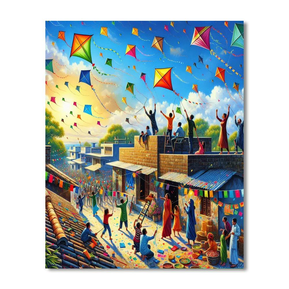 Kite Festival - Gujarat Numbered Painting Kits
