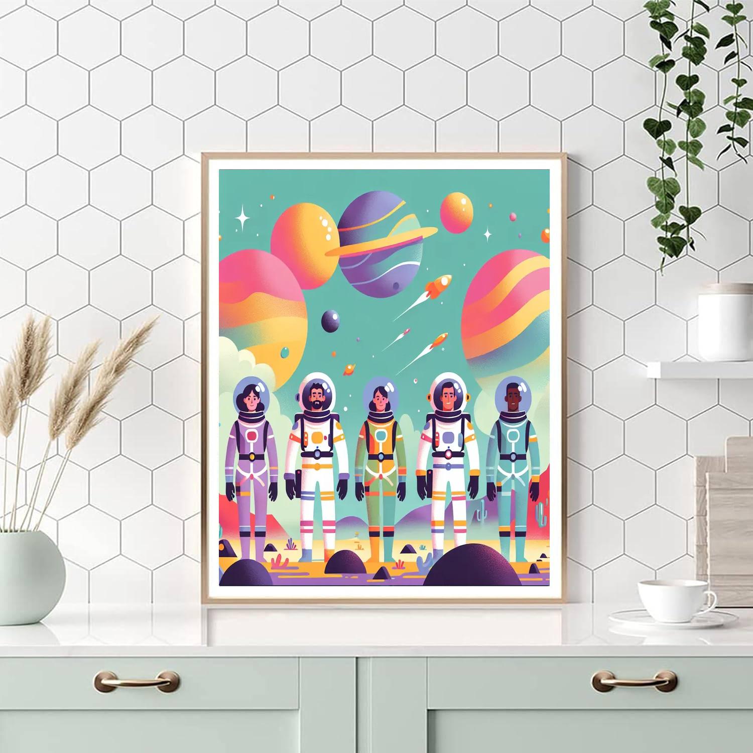 Intergalactic Journey DIY Paint By Numbers