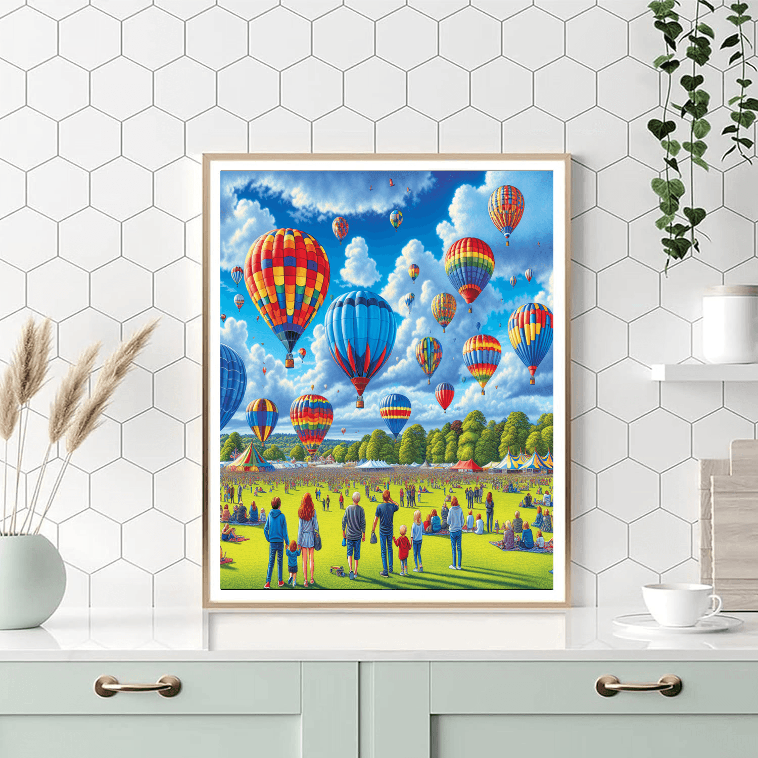 Hot Air Balloon Fiesta - United Kingdom Paint By Number