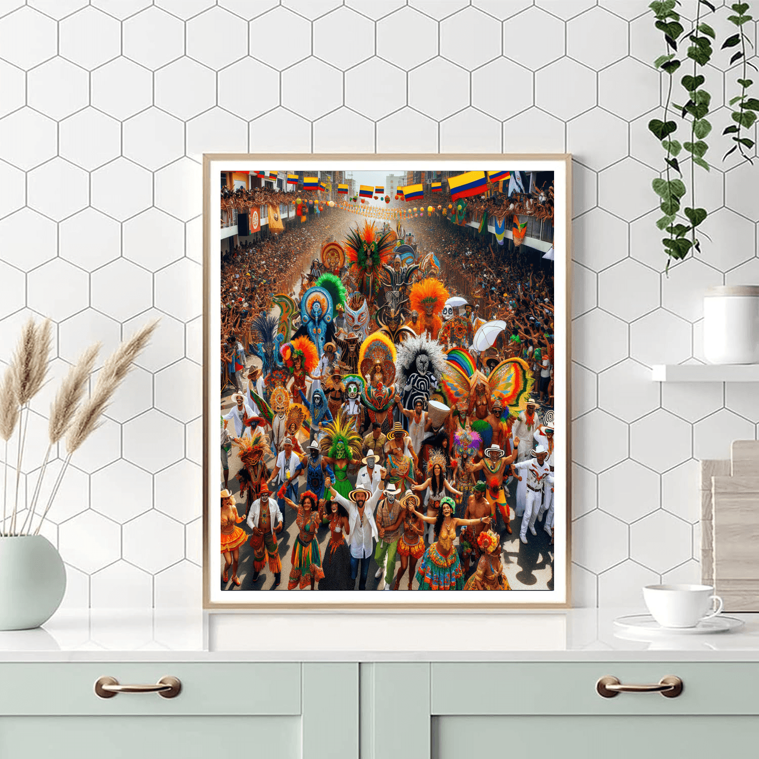Carnival Of Barranquilla - Barranquilla, Colombia Painting By Numbers Kit