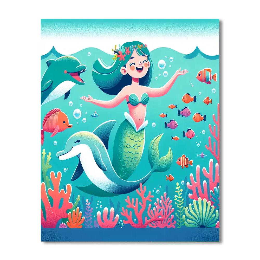 Mystical Mermaid Voyage Numbered Painting Kits