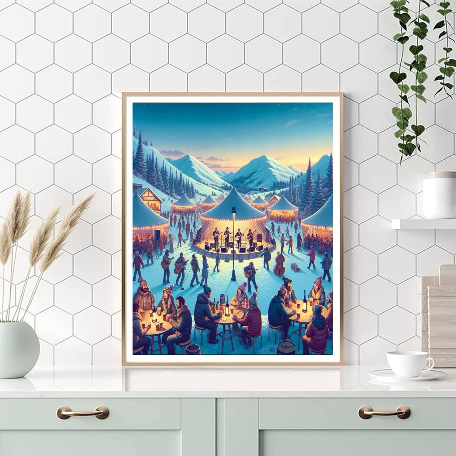 Winter Wonder Grass - Usa Painting By Numbers Kit