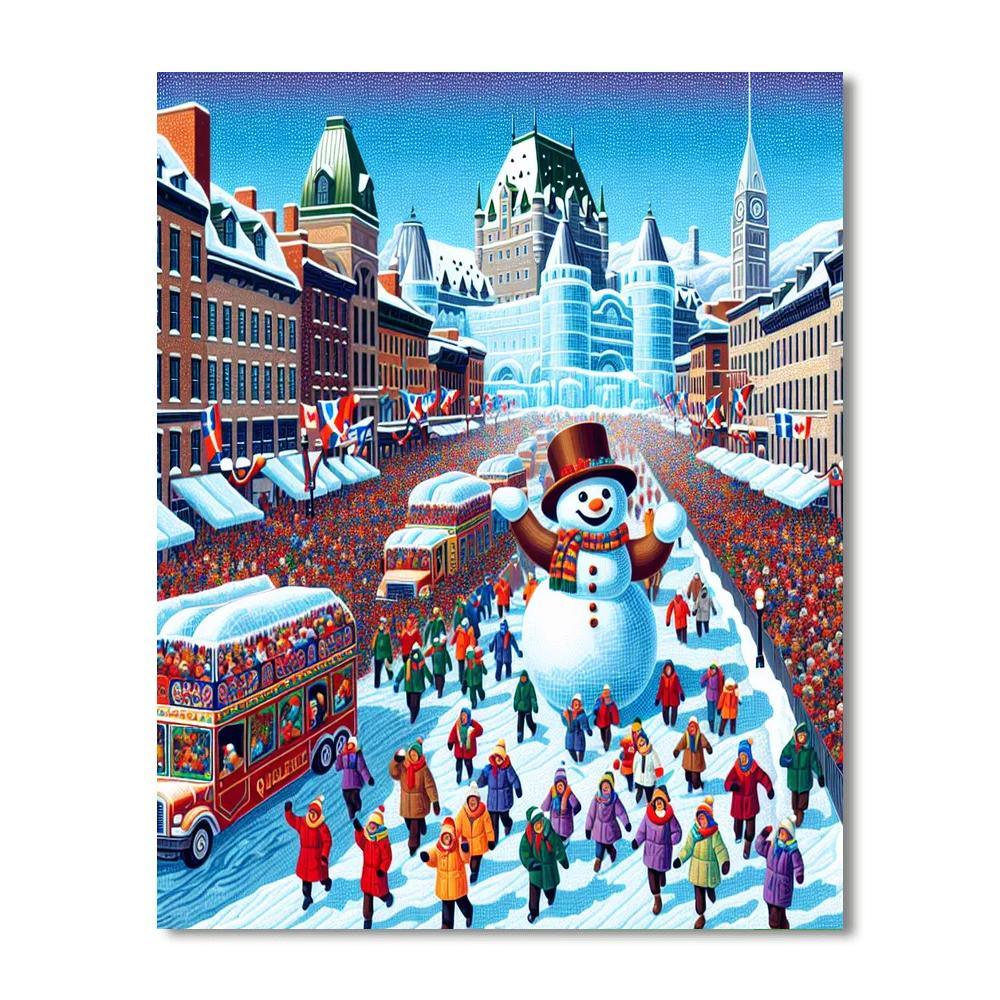 Carnaval De Quebec - Quebec City DIY Paint By Numbers
