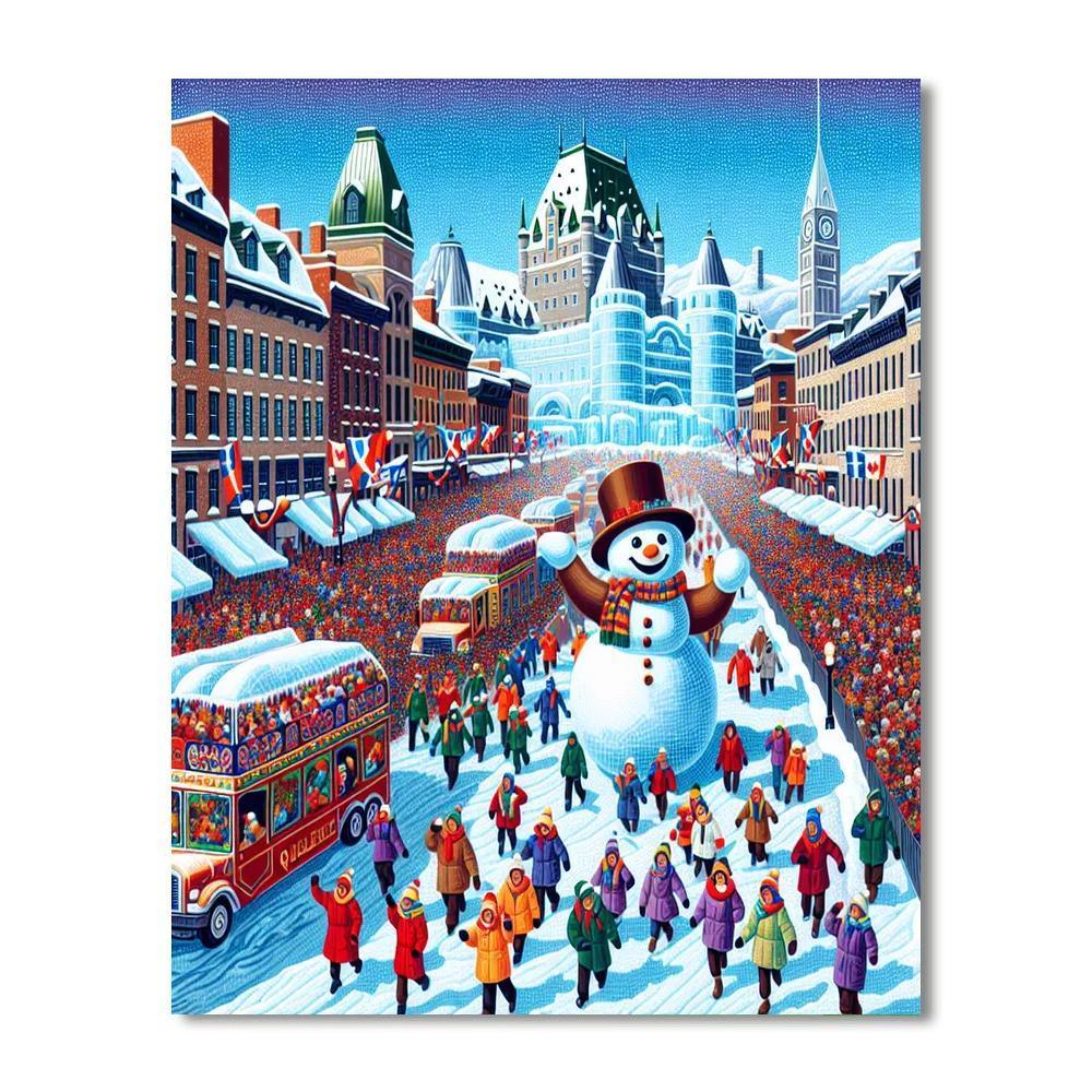 Carnaval De Quebec - Quebec City DIY Paint By Numbers