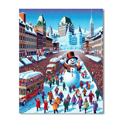 Carnaval De Quebec - Quebec City DIY Paint By Numbers