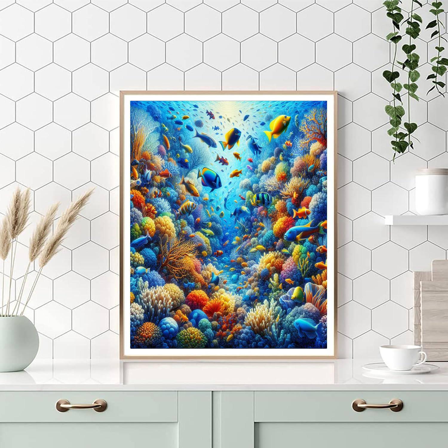 Joyful Underwater Paradise Paint By Number