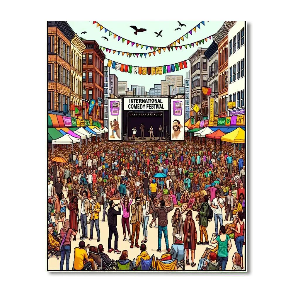 Montreal Just For Laughs Festival - Montreal, Canada Painting Number Kit