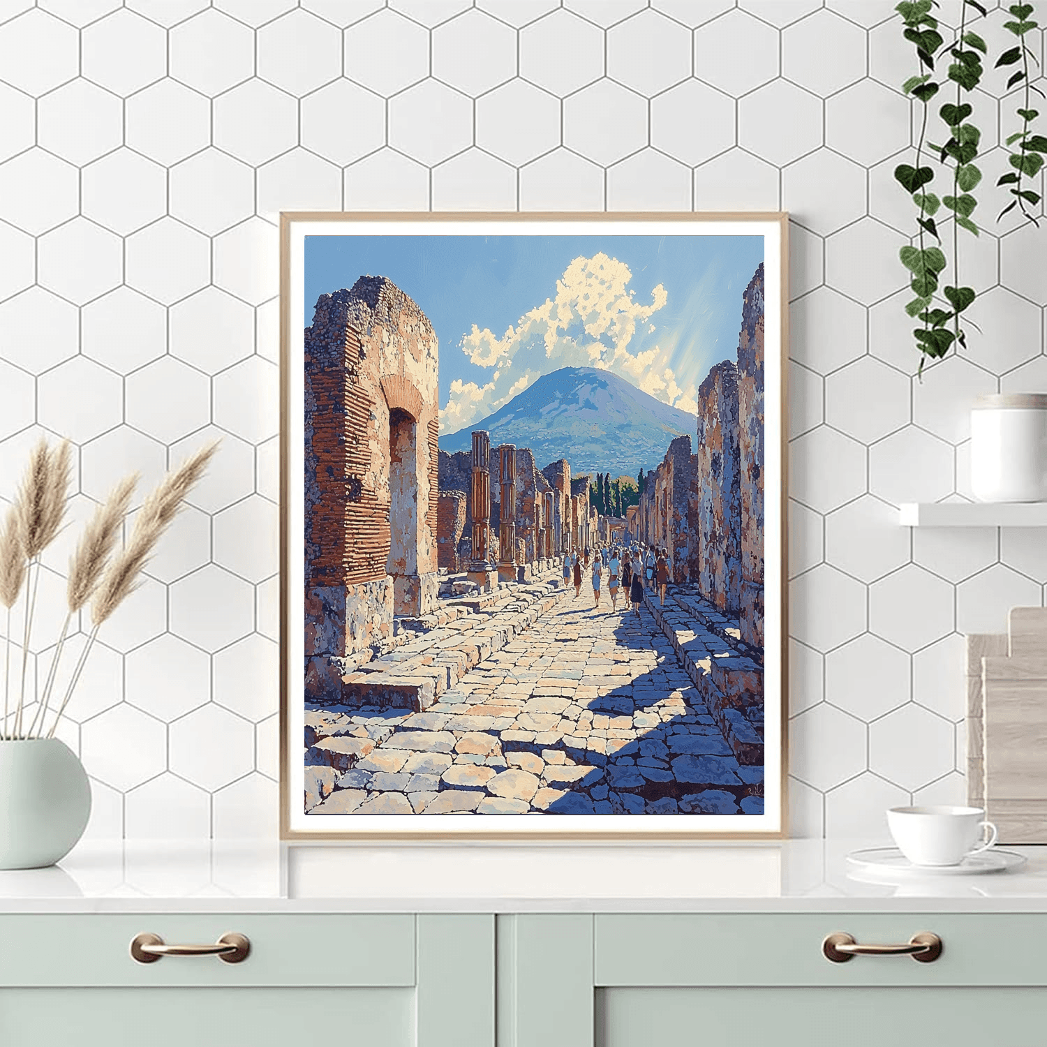 The Ruins Of Pompeii Paint By Numbers