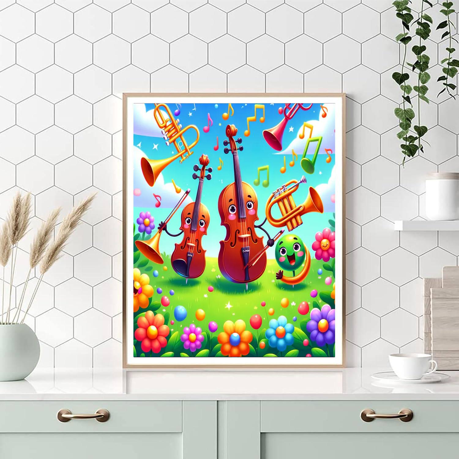 Magical Music Meadow Numbered Painting Kits