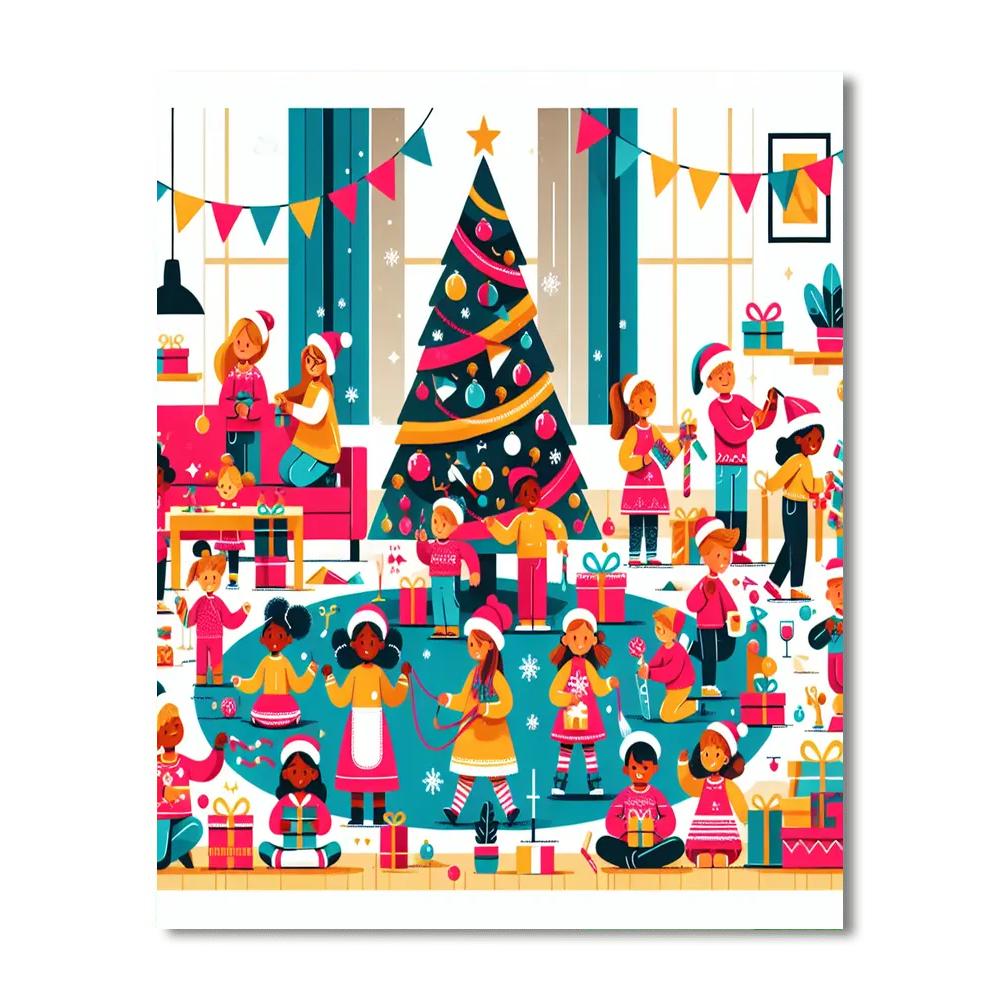 Happy Holiday Moments Paint By Numbers Kits