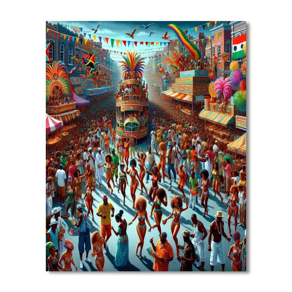 The Notting Hill Carnival - Uk DIY Paint By Numbers
