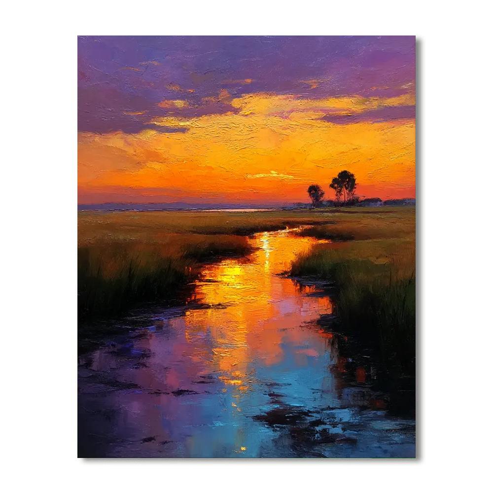 Evening Walk Home Number Painting