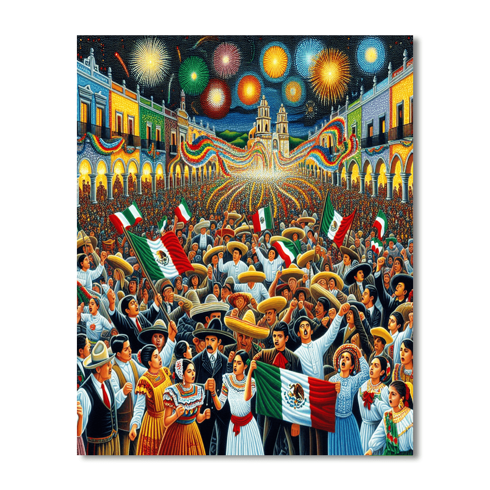 El Grito De Dolores - Mexico Number Painting