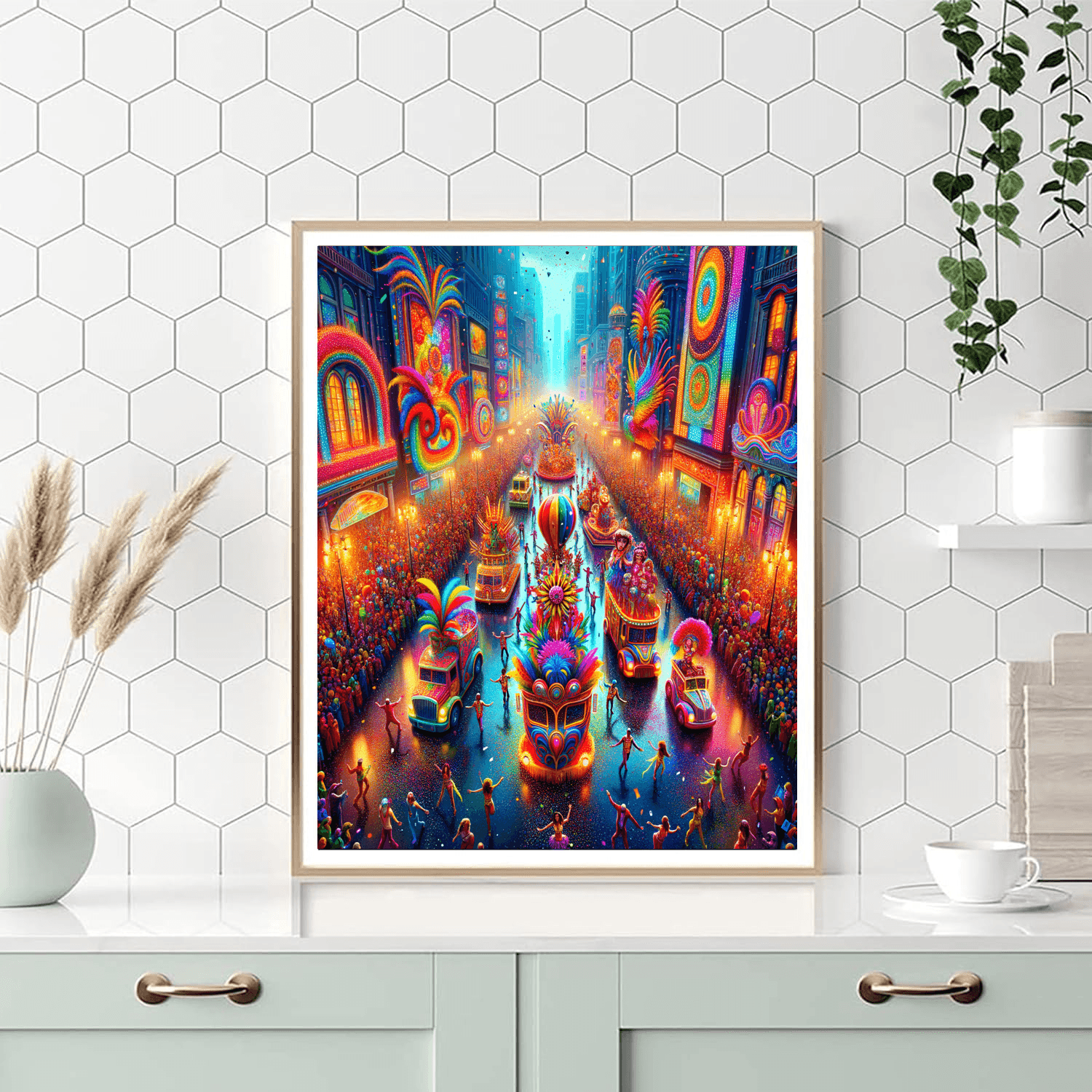 Vibrant Festival Parade Paint By Number