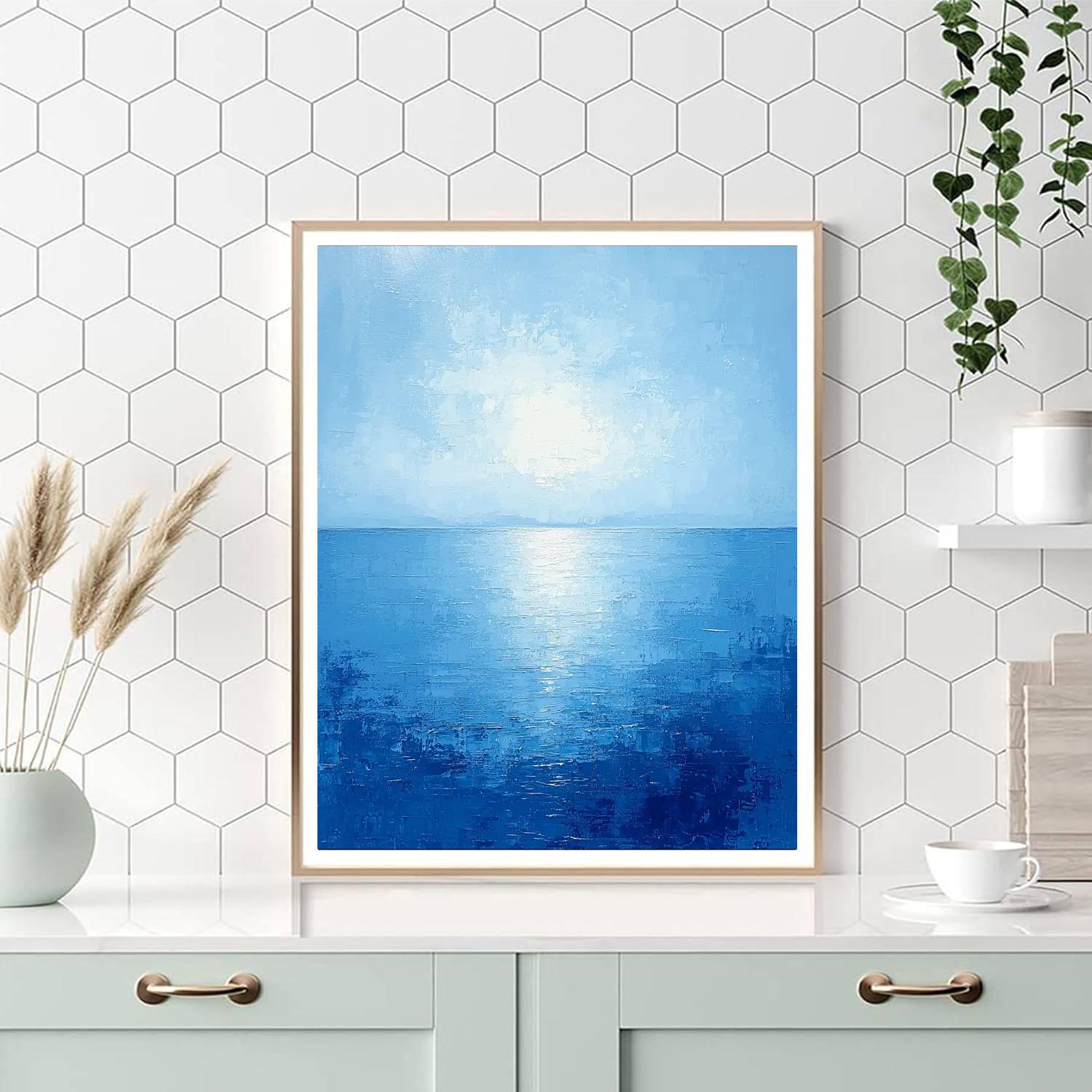Georges Seurat Inspired Celestial Waters  Paint By Numbers Art