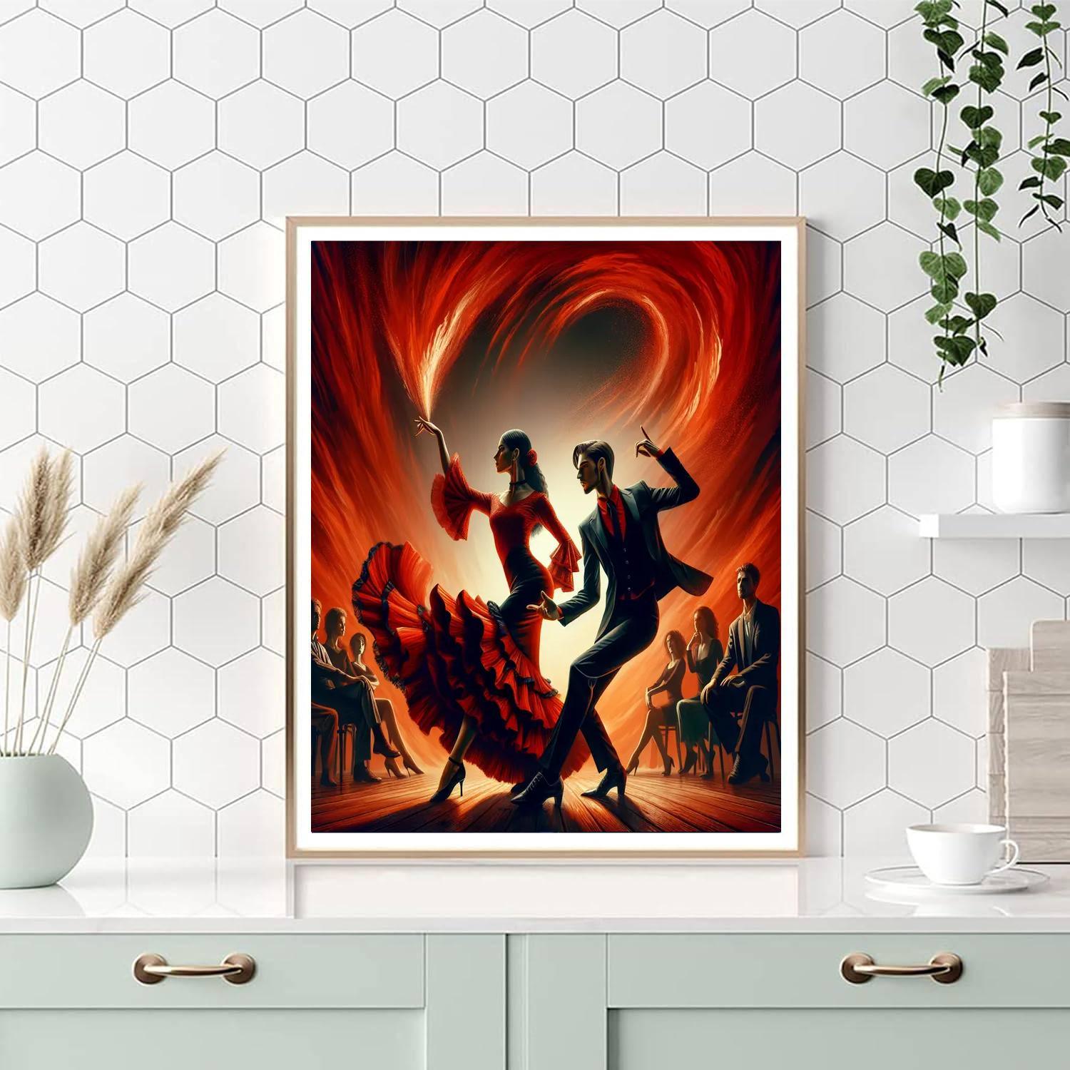 Vibrant Flamenco Fiesta Painting By Numbers Kit