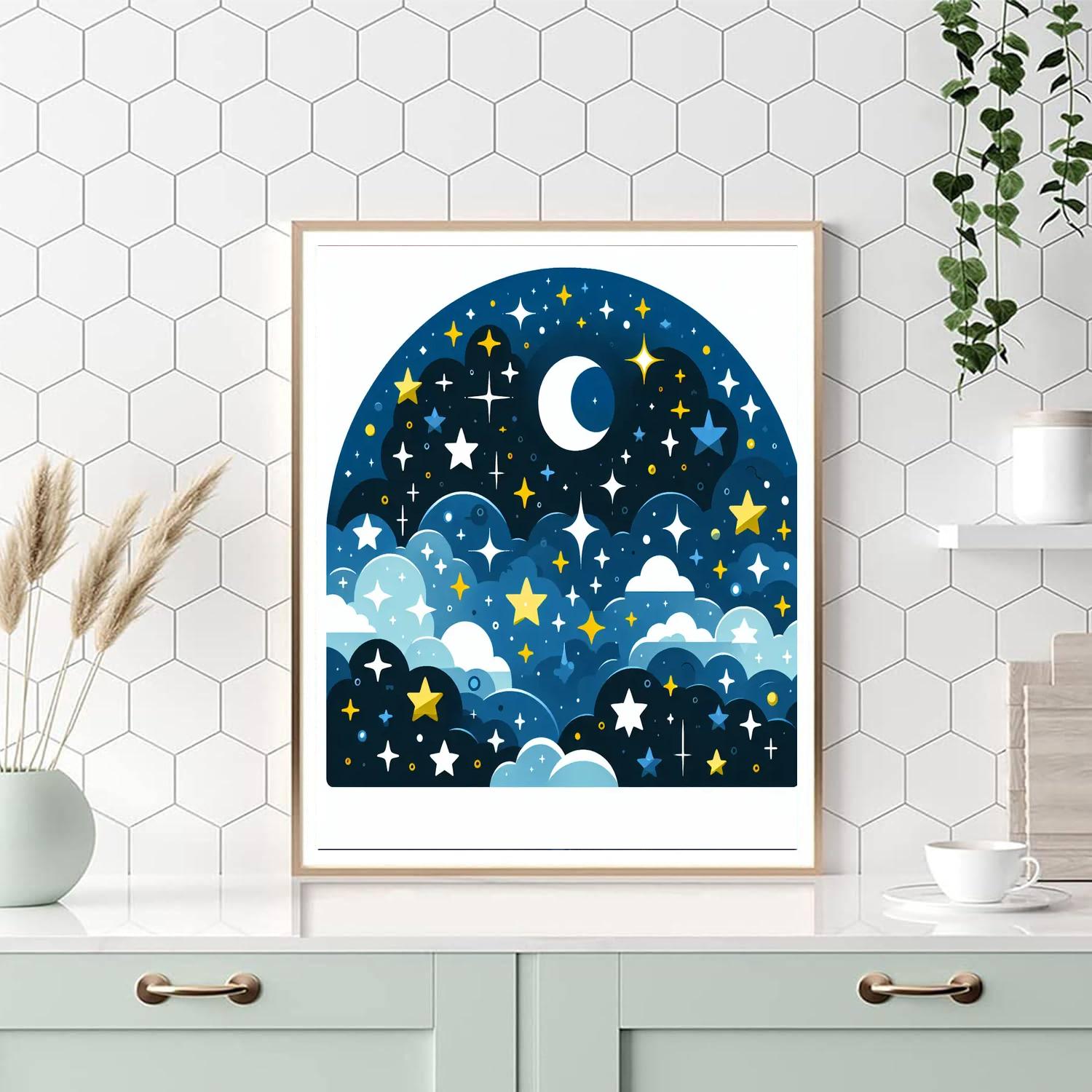 Starry Skies Paint By Numbers Art