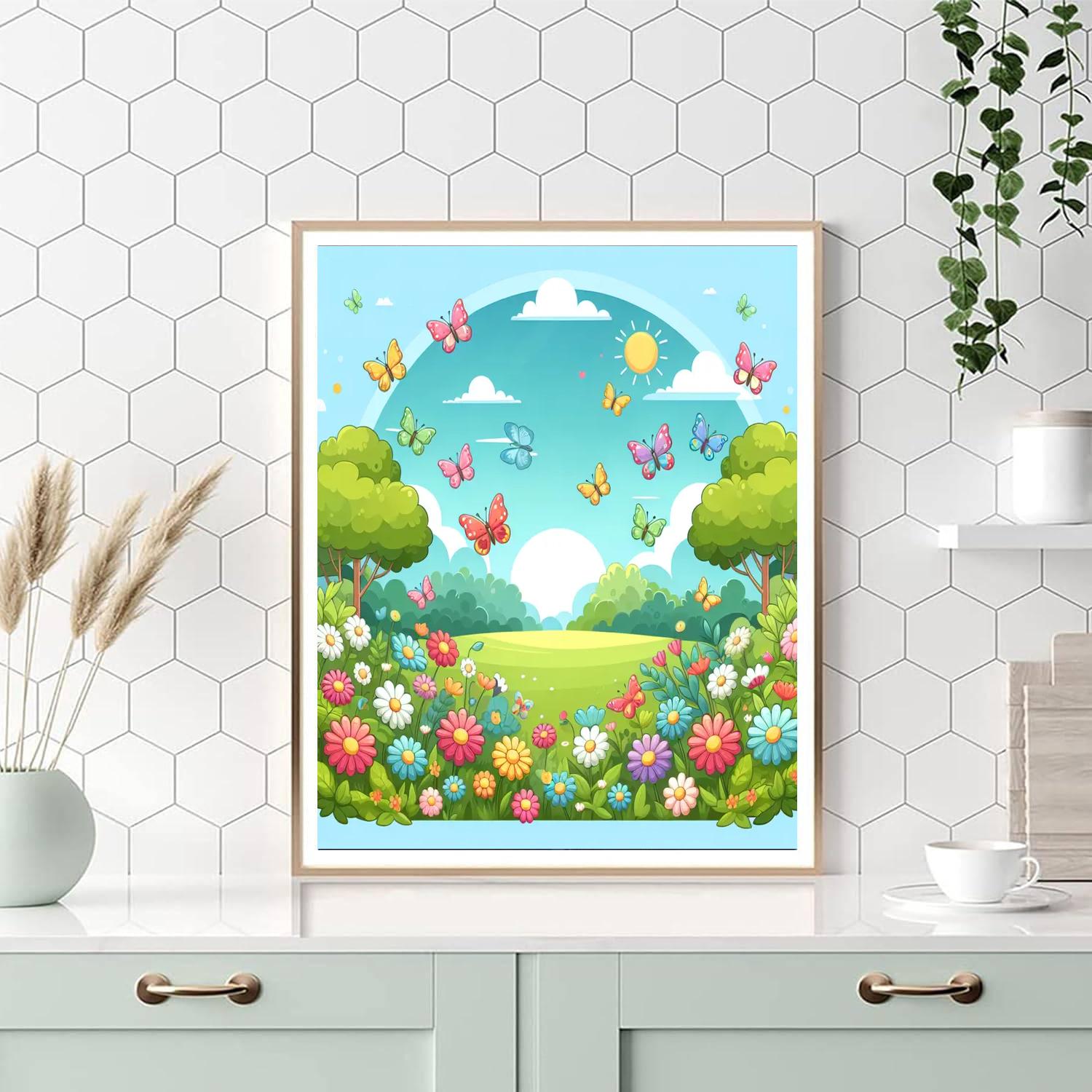 Bright Butterfly Ballet Paint By Color