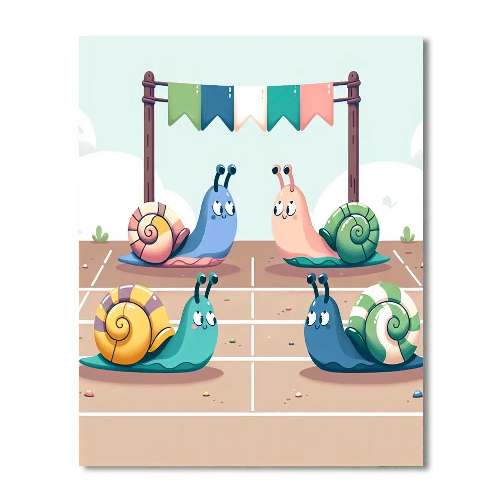 Snappy Snail Speedway Painting Number Kit