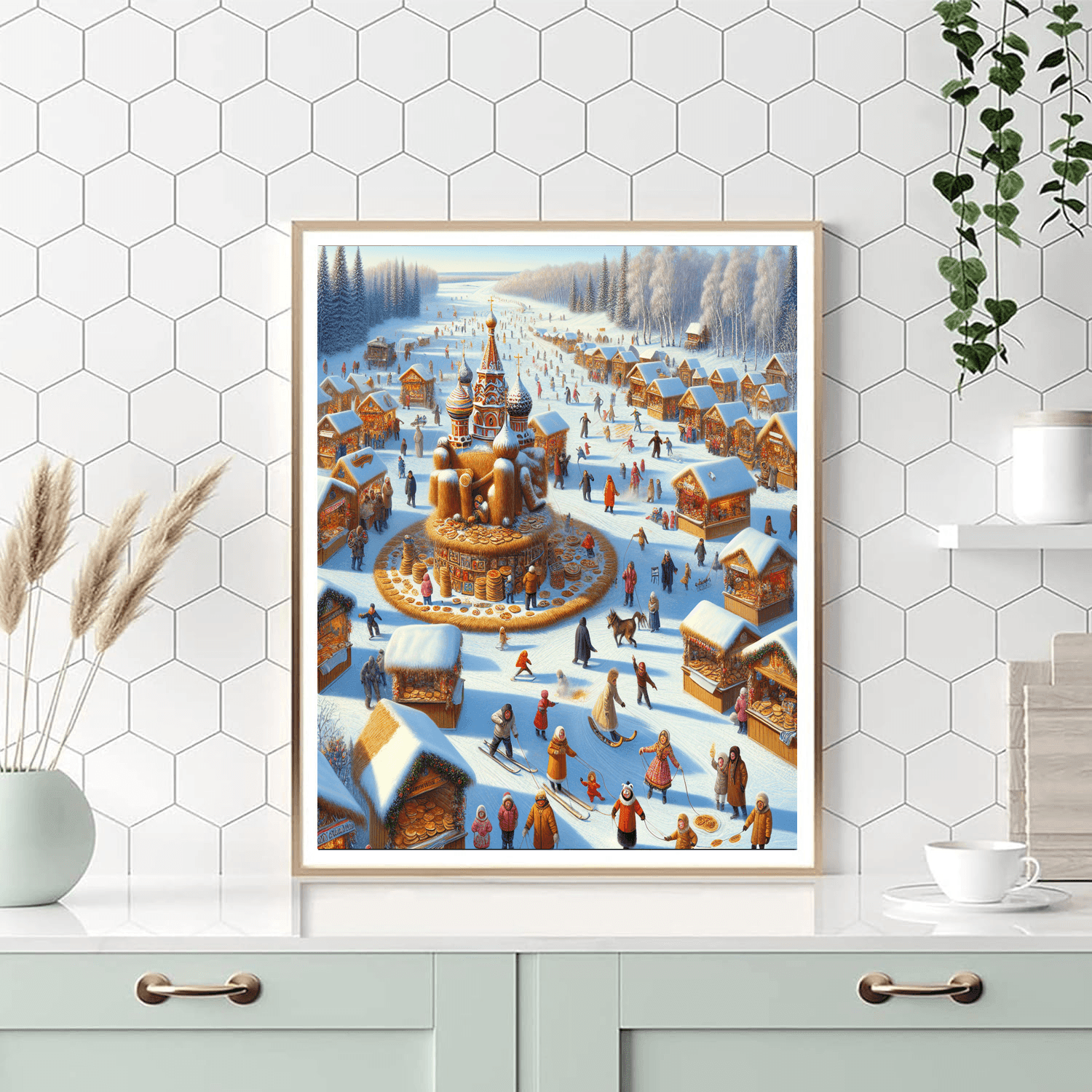 Maslenitsa Festival - Moscow, Russia Paint By Color