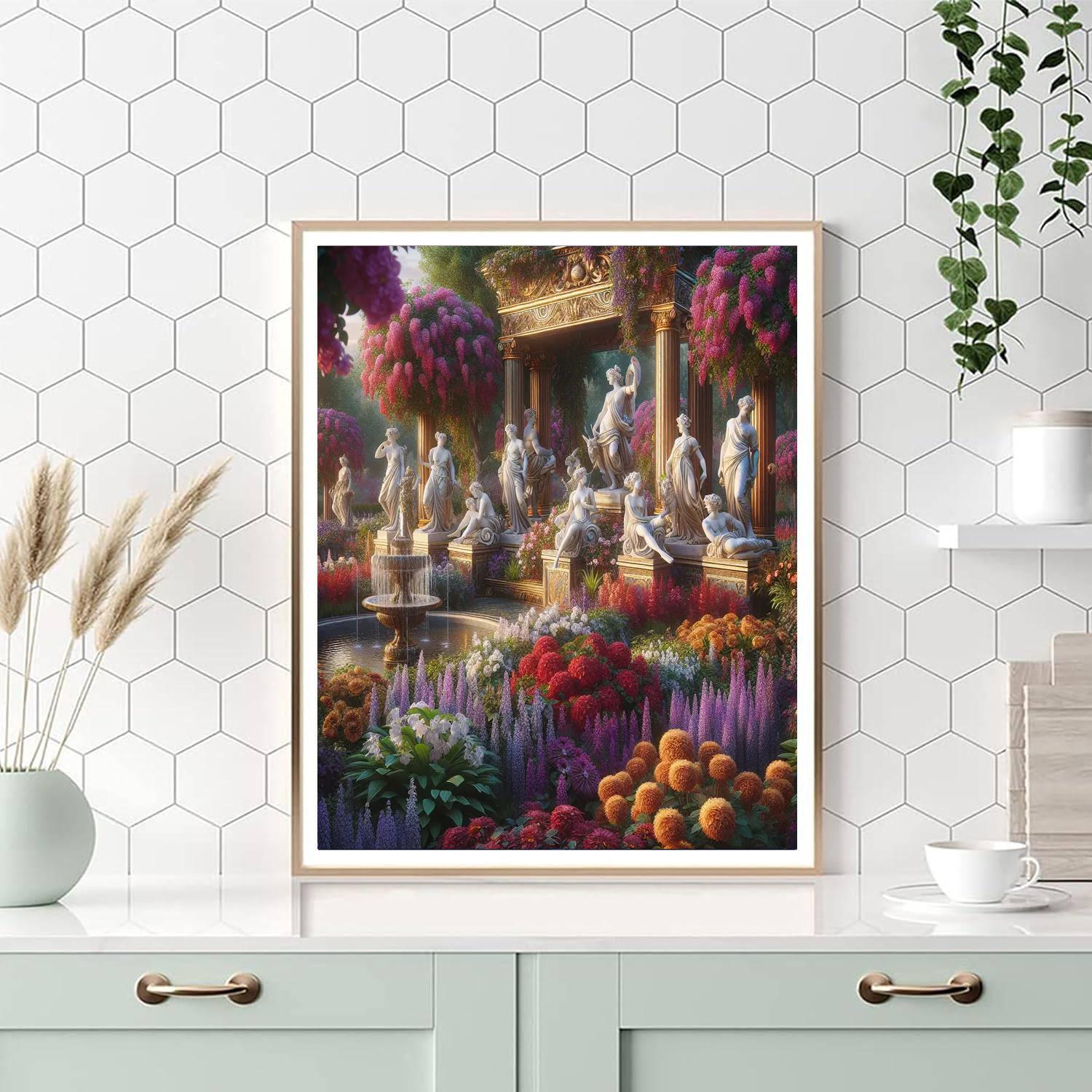 Renaissance Garden Elegance Painting By Numbers Kit