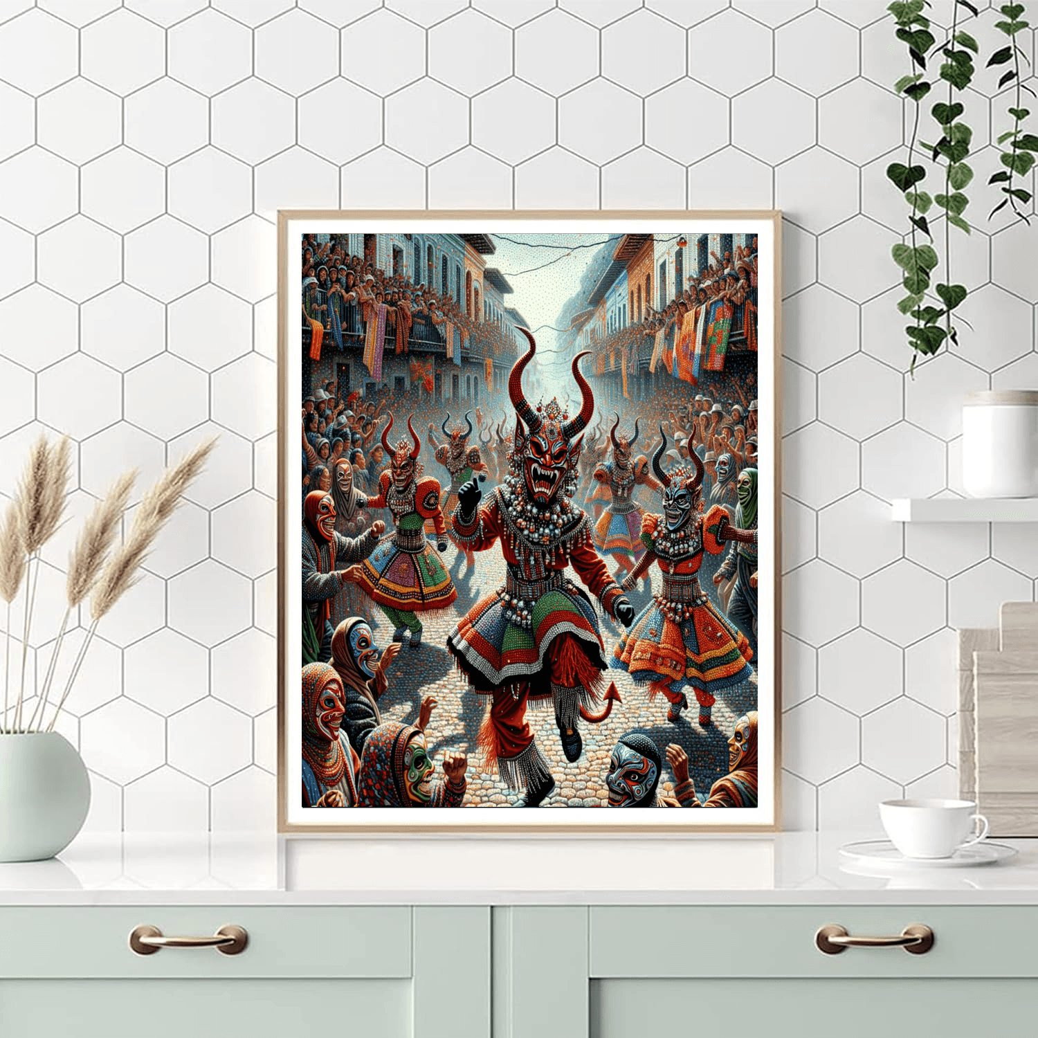 Diablos Danzantes De Yare - Venezuela Number Painting