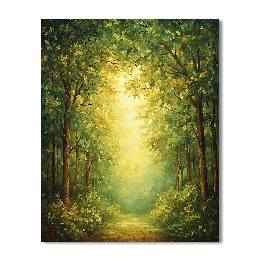 Leonardo Da Vinci Inspired Serenade Of The Forest Canopy  DIY Paint By Numbers