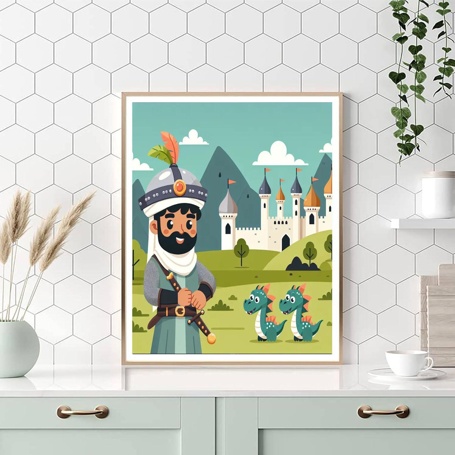 Medieval Kingdom Quest Painting Number Kit