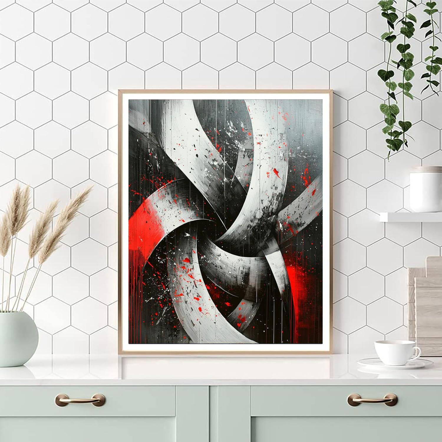 Banksy Inspired Chaos And Order  Paint By Color