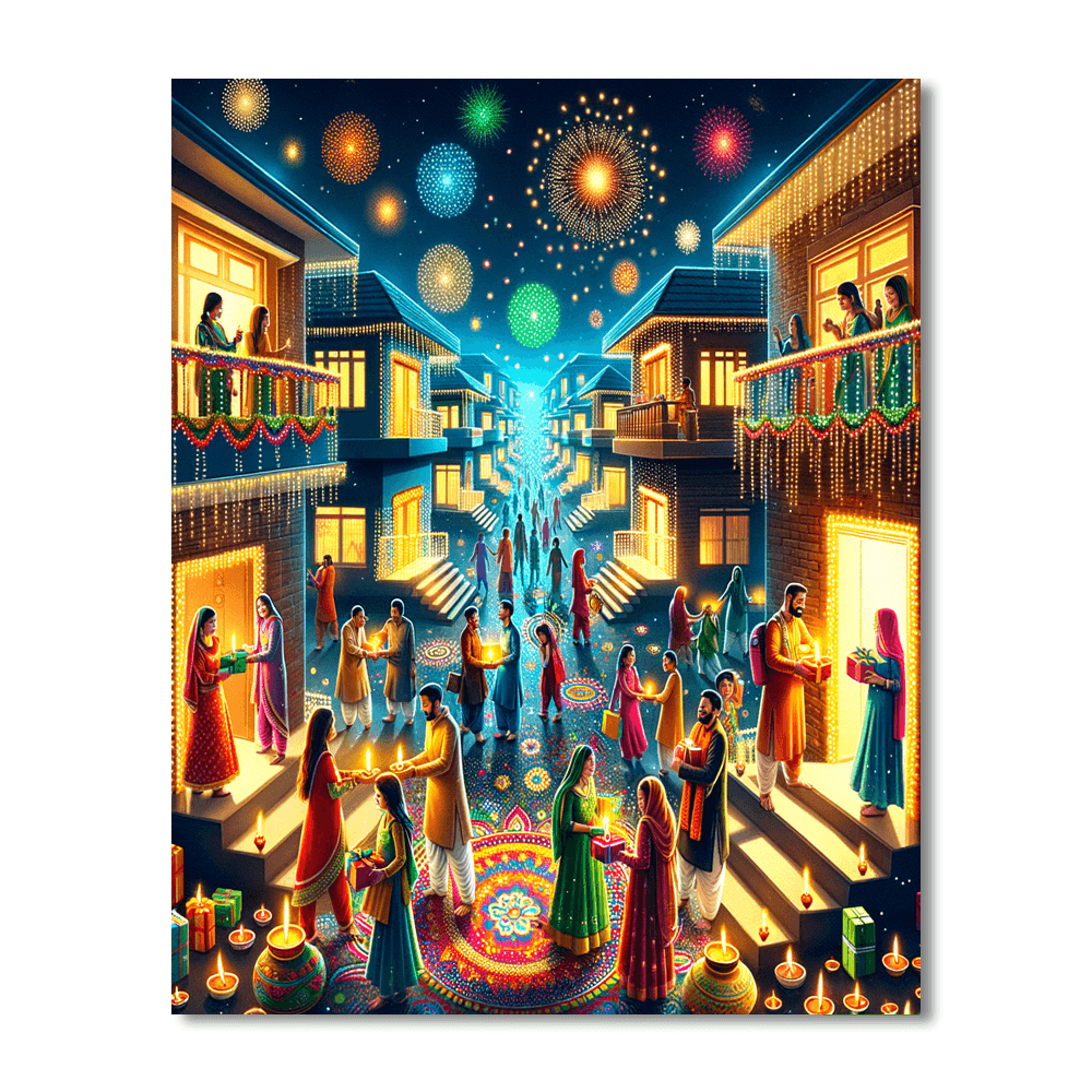 The Diwali Festival Paint By Numbers Kits