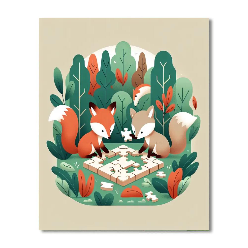 Clever Critters Numbered Painting Kits