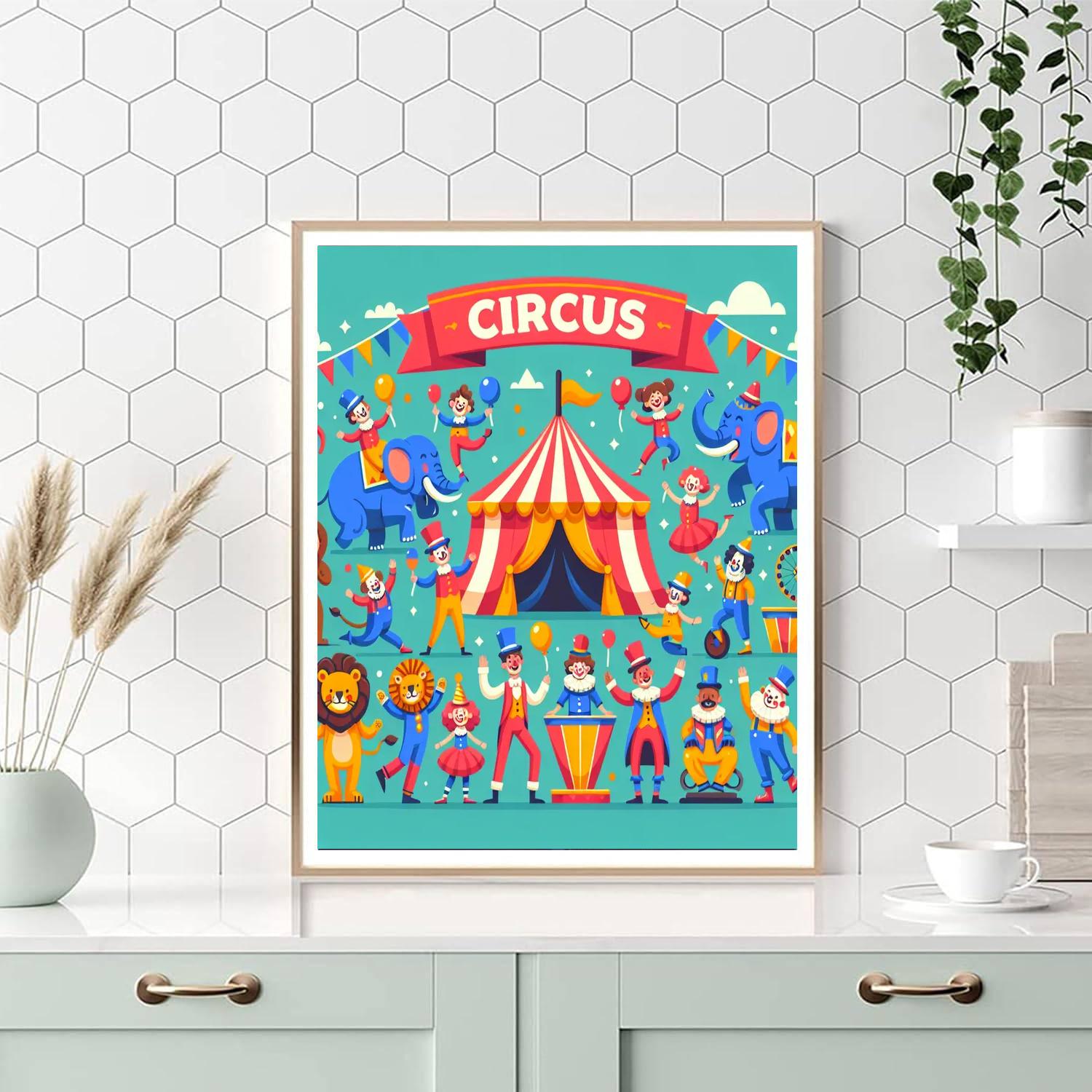 Circus Of Fun Friends Paint By Numbers