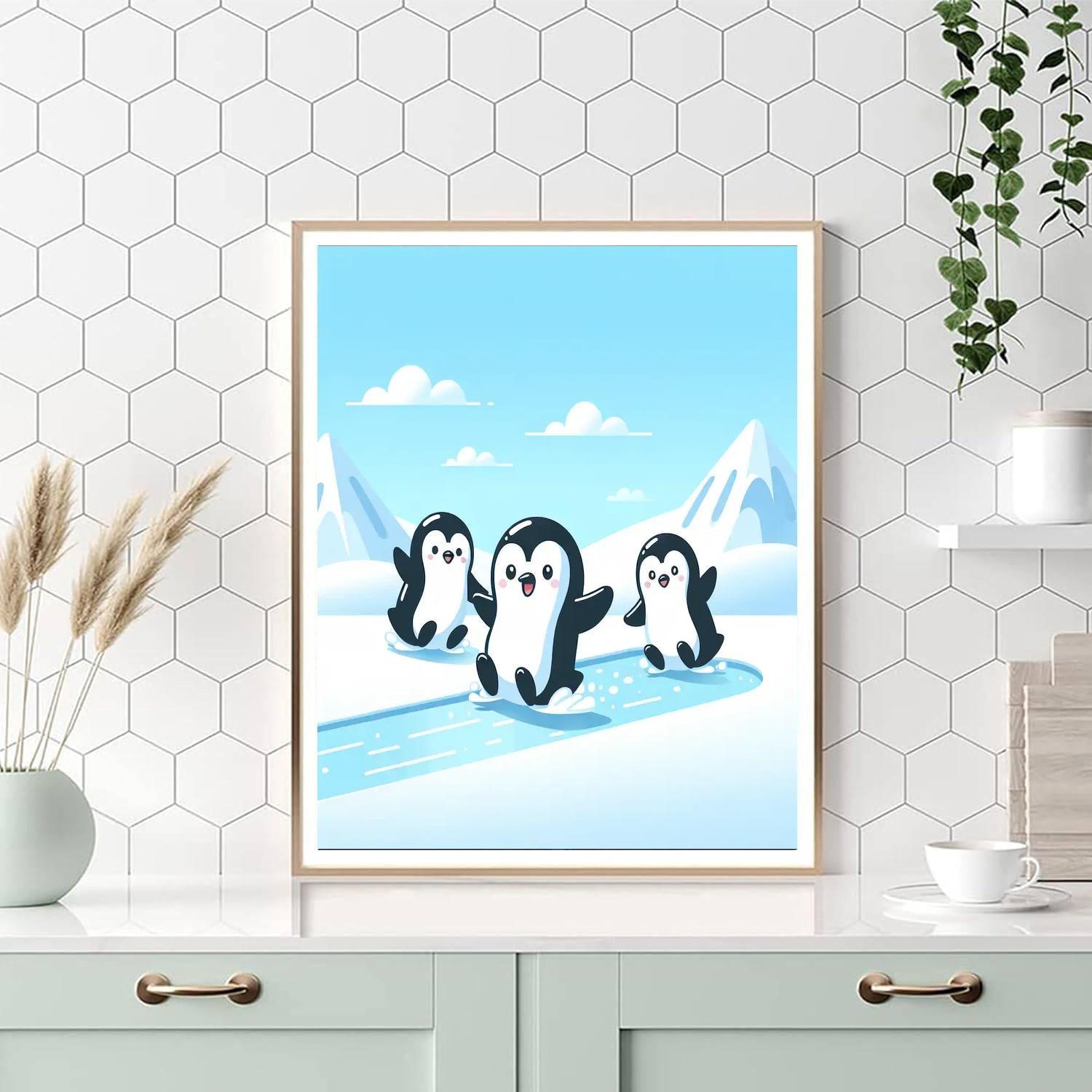 Peppy Penguins Numbered Painting Kits