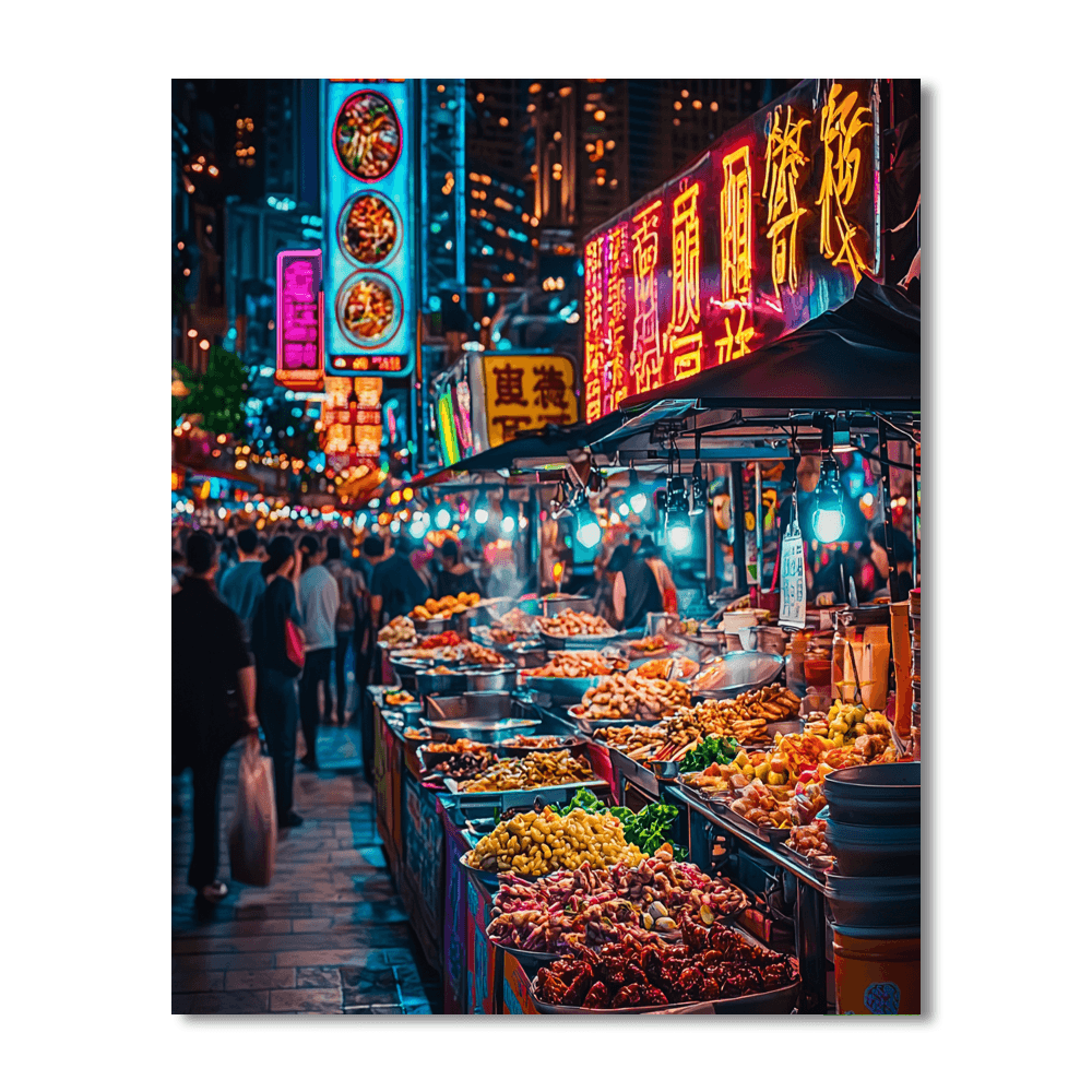 Shilin Night Market Numbered Painting Kits
