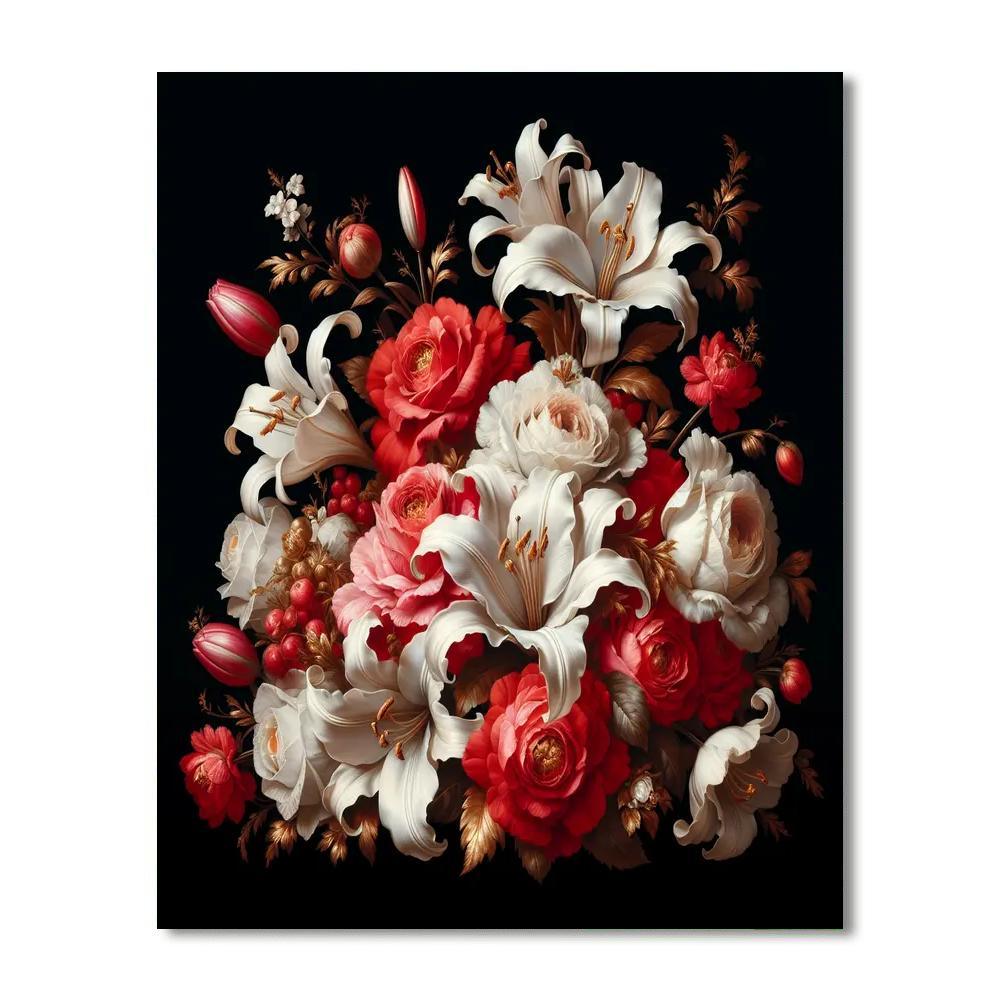 Royal Floral Celebration Paint By Number