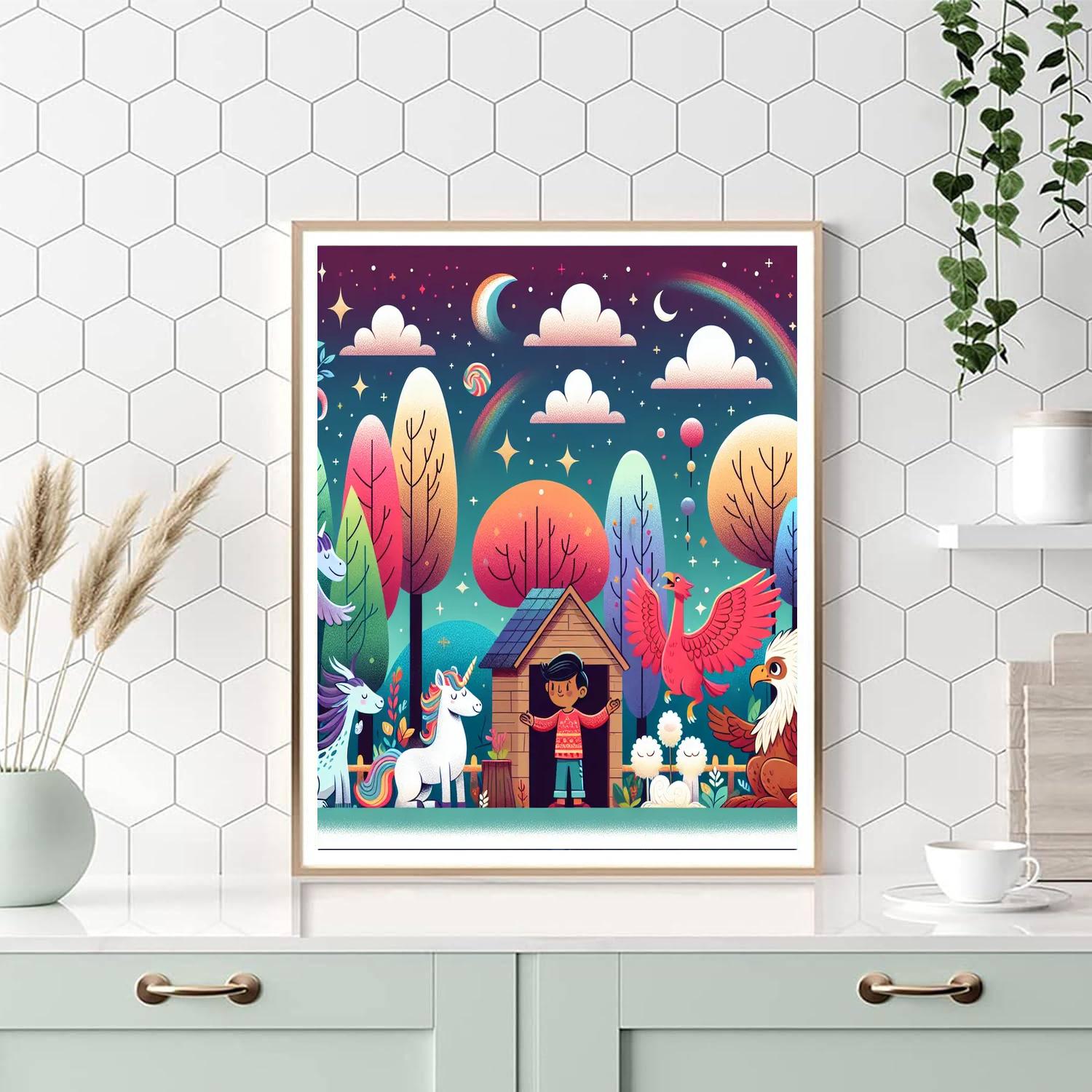 Mythical Creature Sanctuary DIY Paint By Numbers