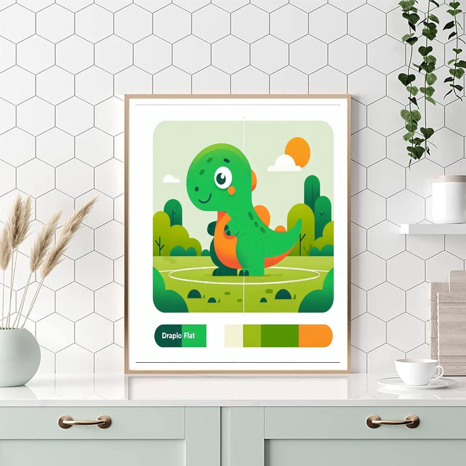 Lively Dino Park Numbered Painting Kits
