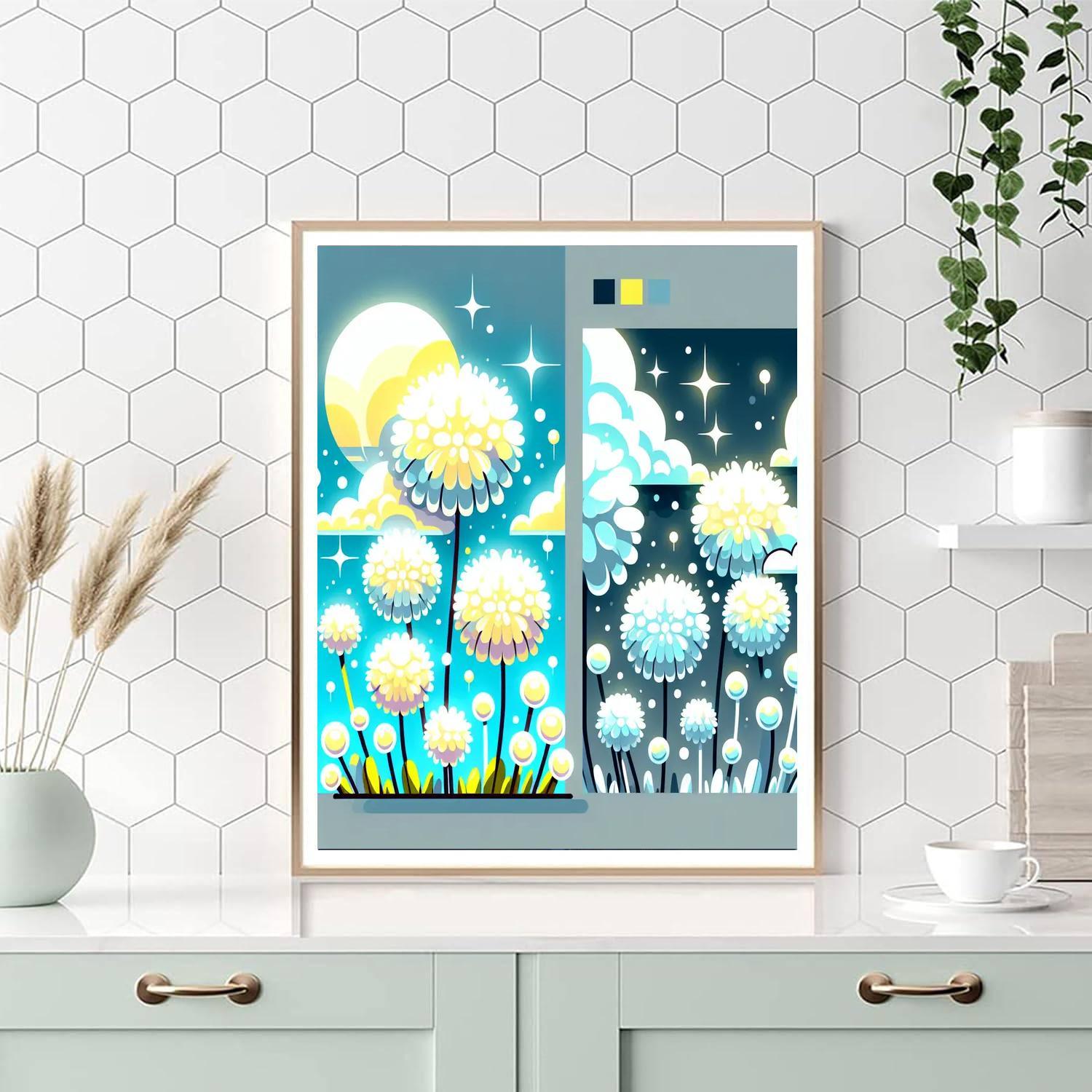 Dizzy Dandelions Paint By Numbers Art