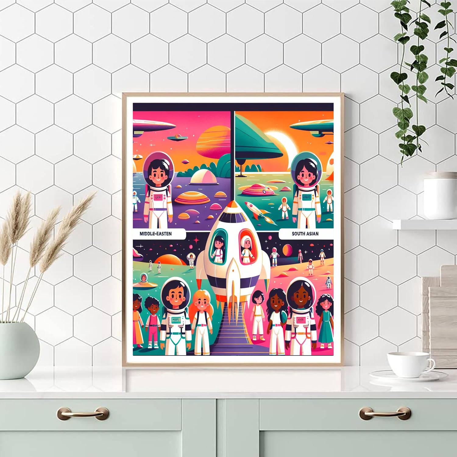 Space Odyssey Expedition Number Painting
