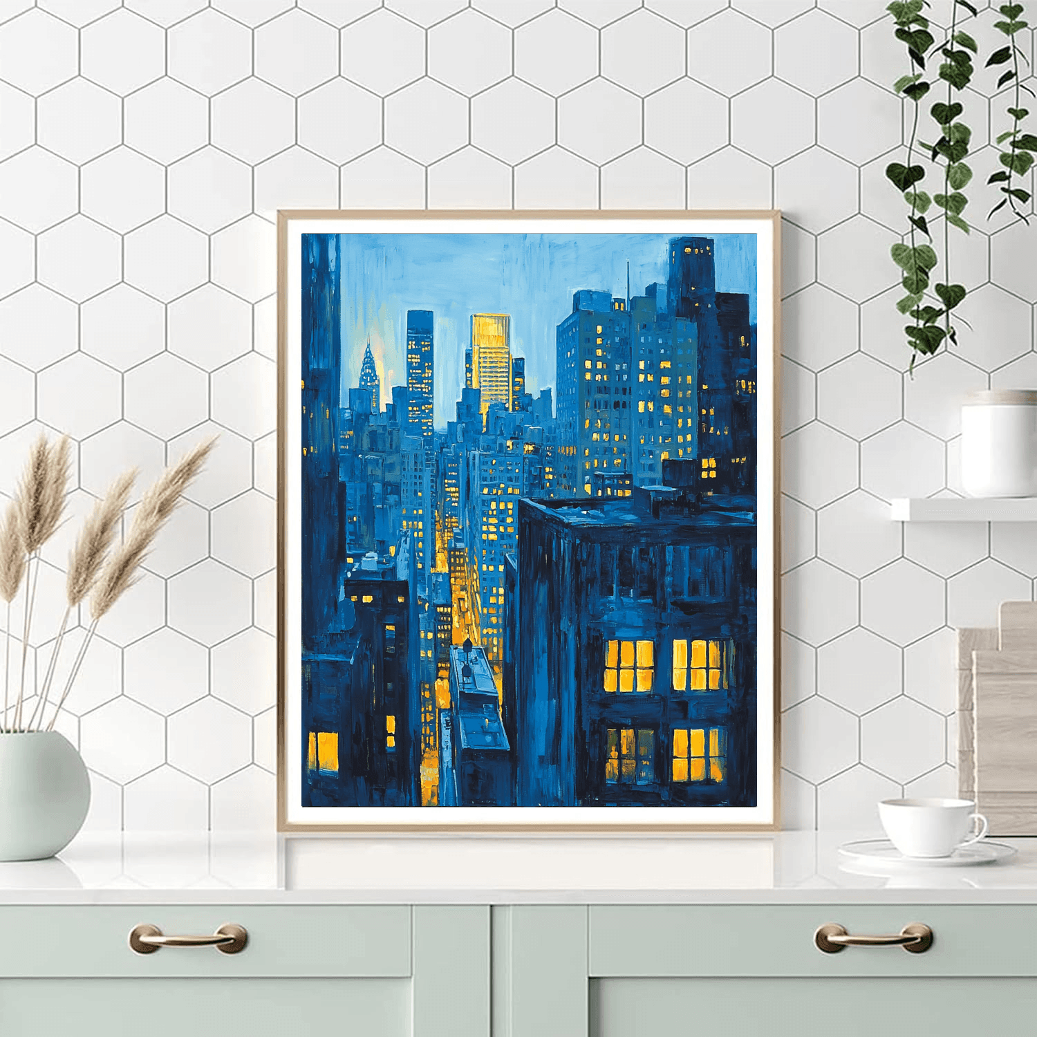 Edward Hopper Inspired Timeless Cityscape  Paint By Numbers