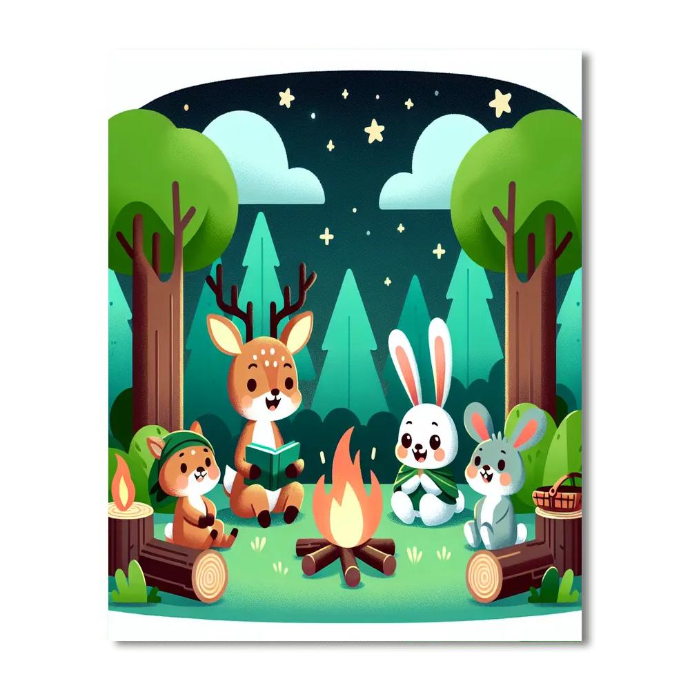 Timberland Tails Paint By Numbers Art