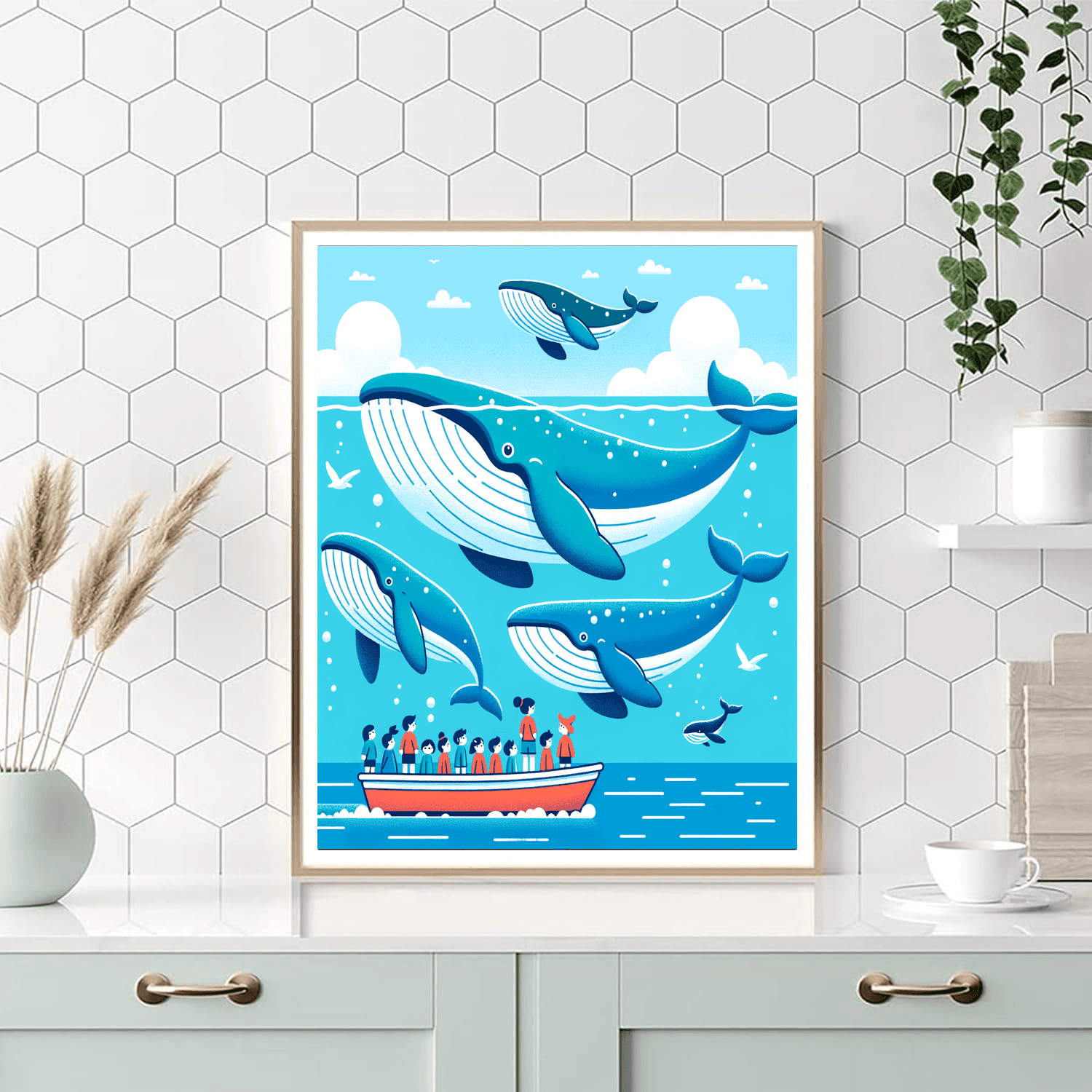 Whale Watching Expedition Paint By Color