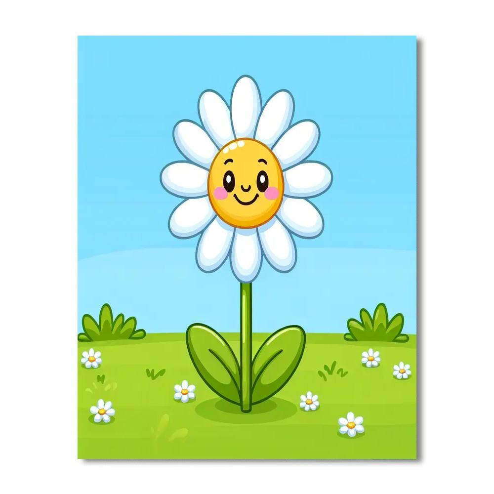 Delightful Daisy Number Painting