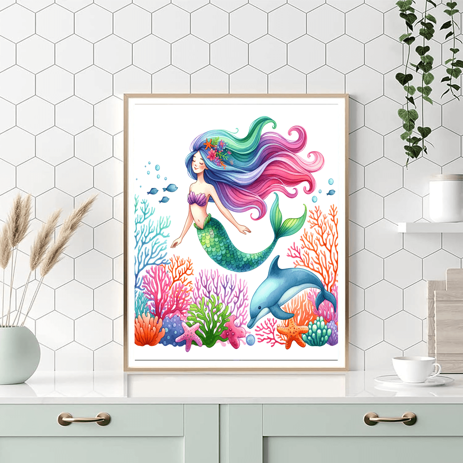 Underwater Mermaid Adventure Paint By Numbers Kits