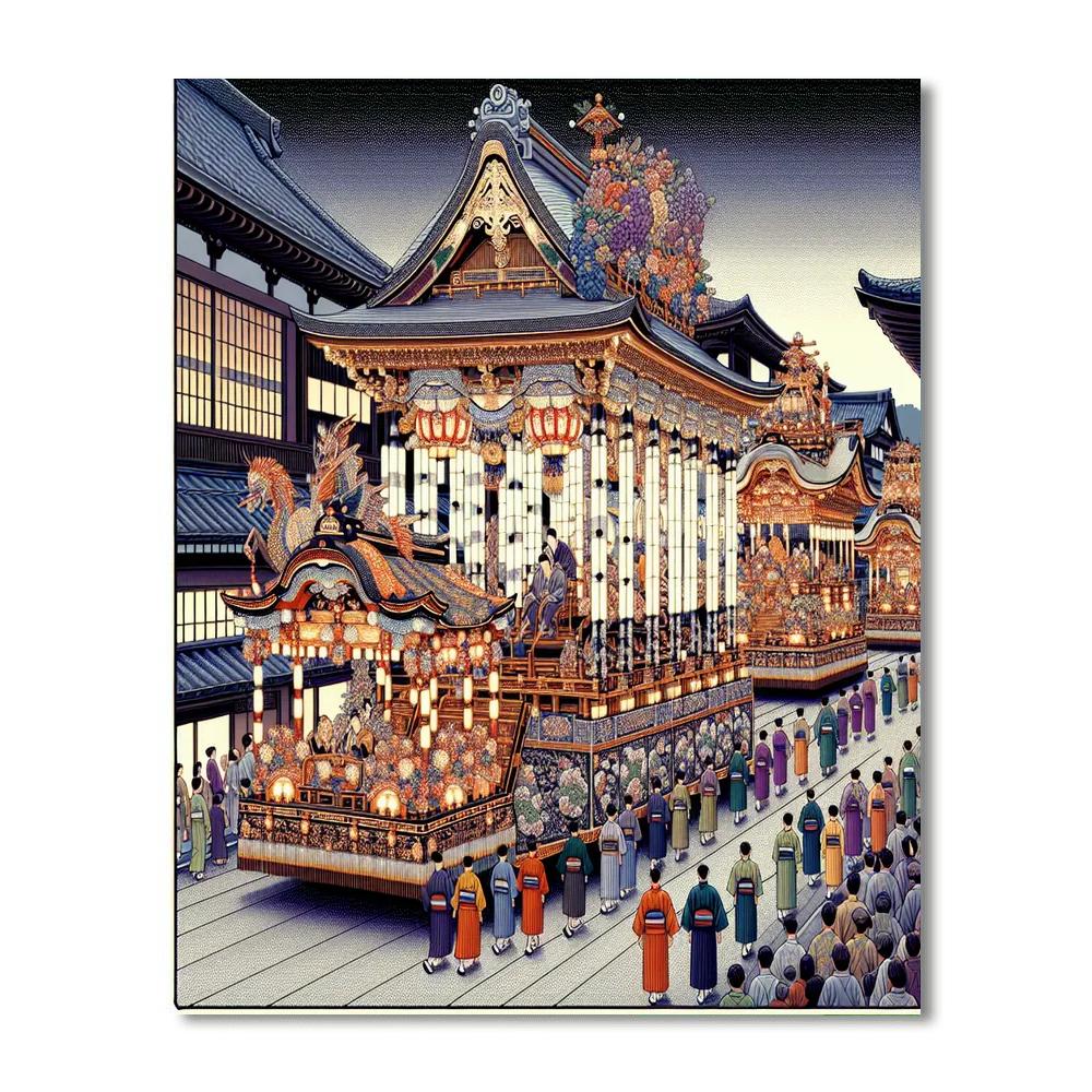Gion Yatai Kaiken - Japan Number Painting