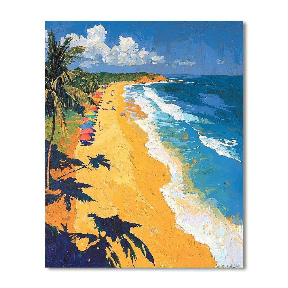 Guanacaste Beaches Number Painting