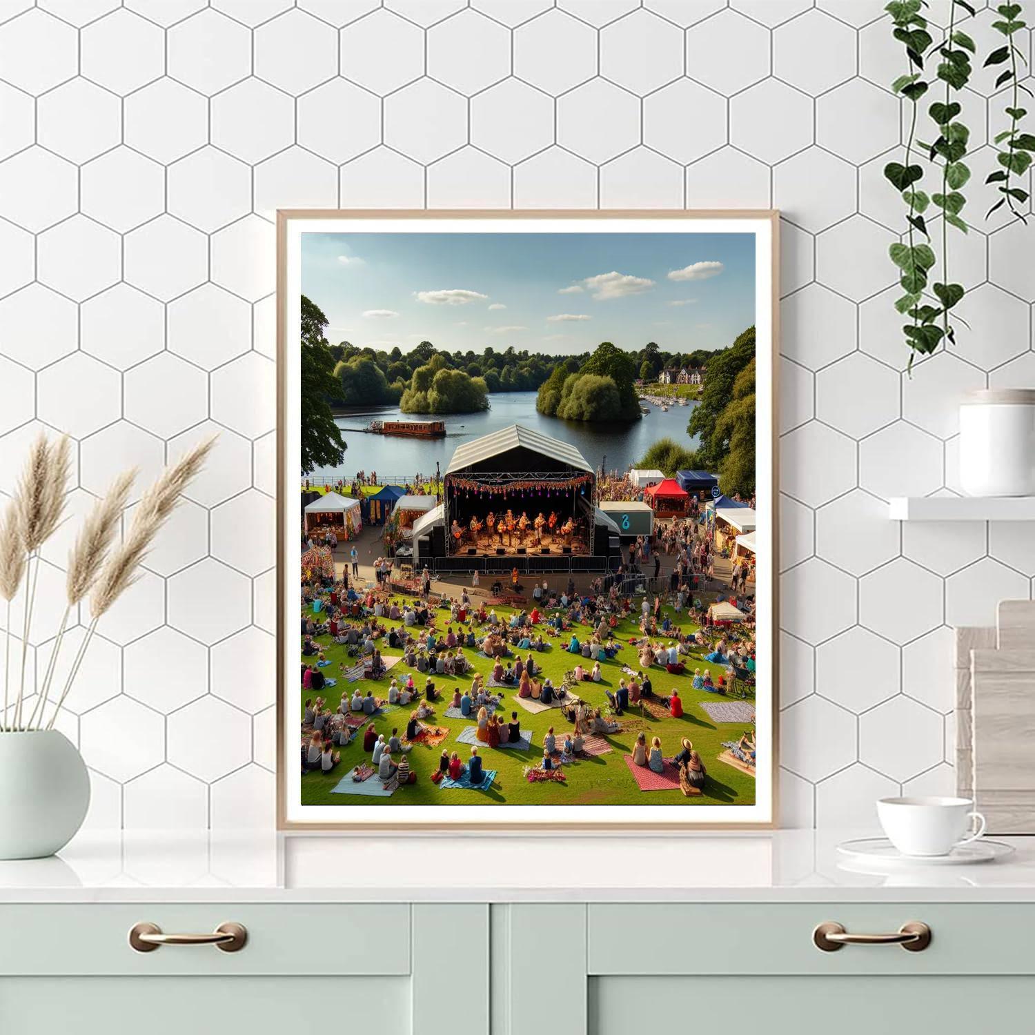 Calgary Folk Music Festival - Canada Painting By Numbers Kit