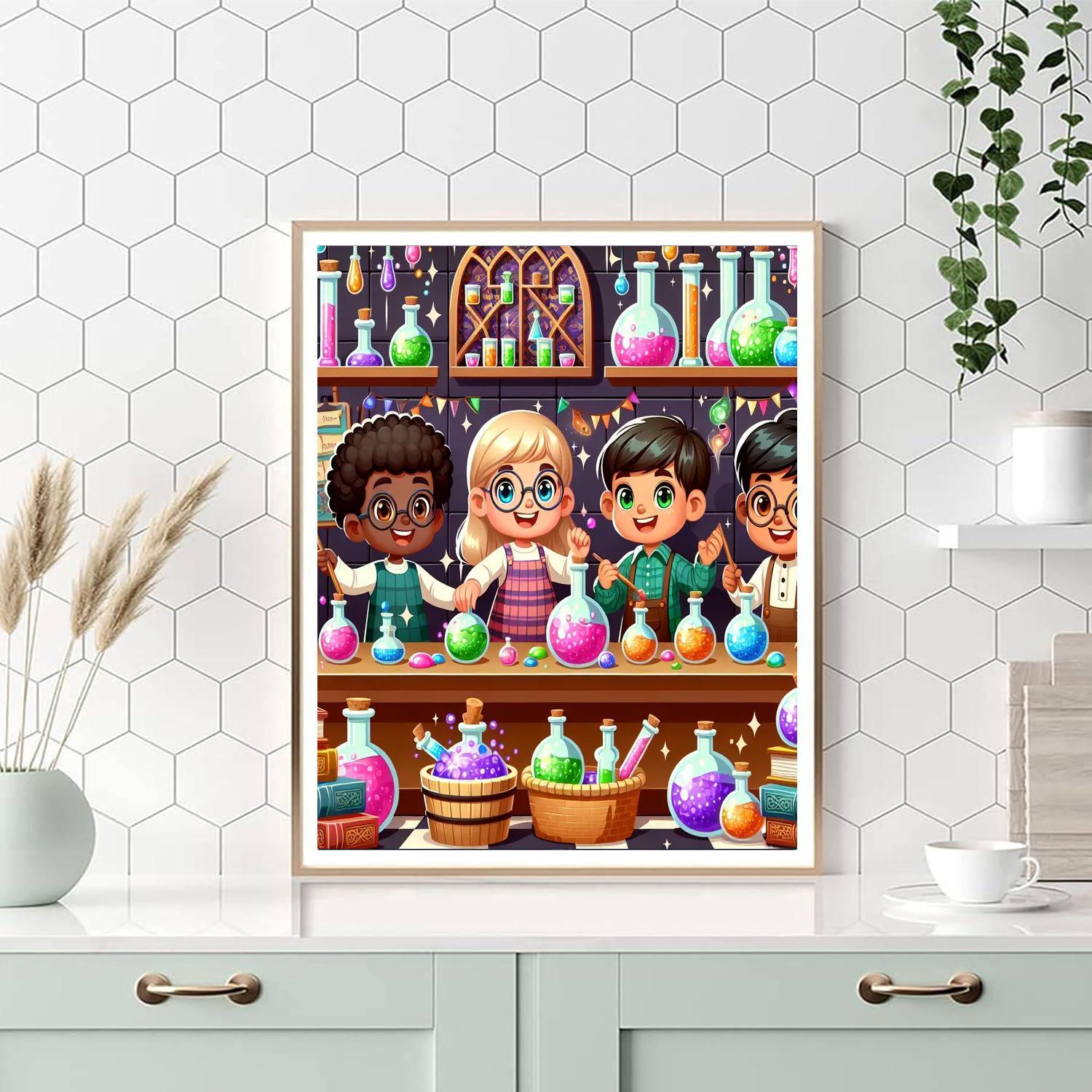 Magical Potion Party Paint By Numbers Art
