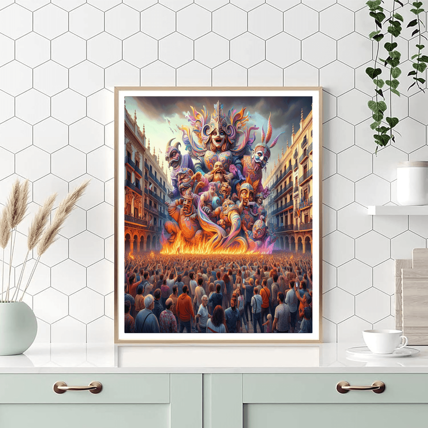 Valencia Fallas Festival Paint By Color