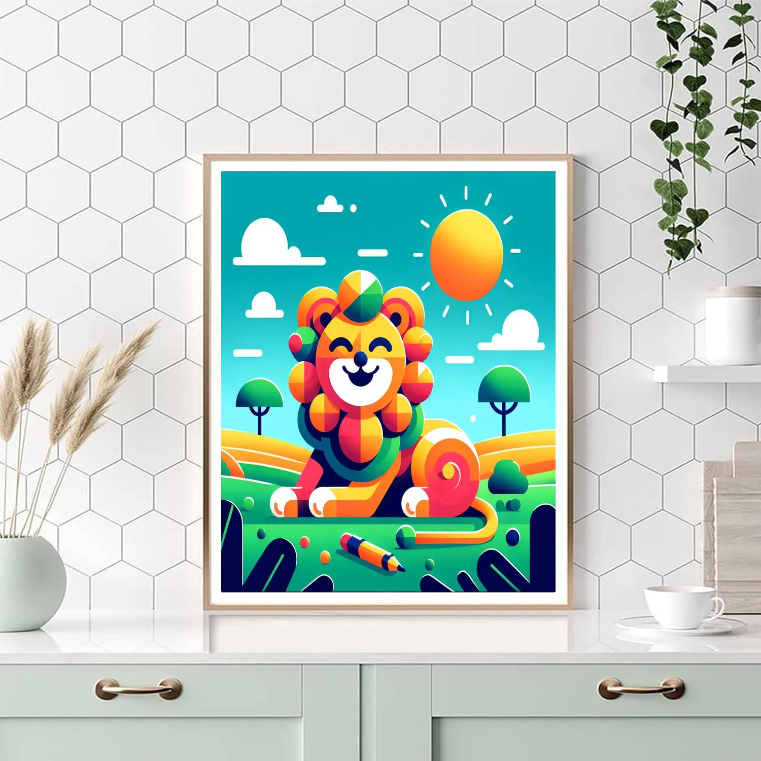 Creative Lion Paint By Numbers